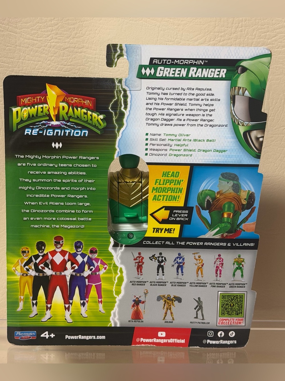 Mighty Morphin Power Rangers: Re-Ignition - Auto-Morphin Green Ranger - Picture 2 of 8